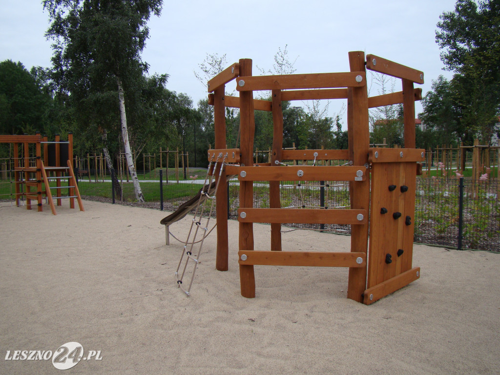Nowy park przy ul. Unii Europejskiej w Lesznie