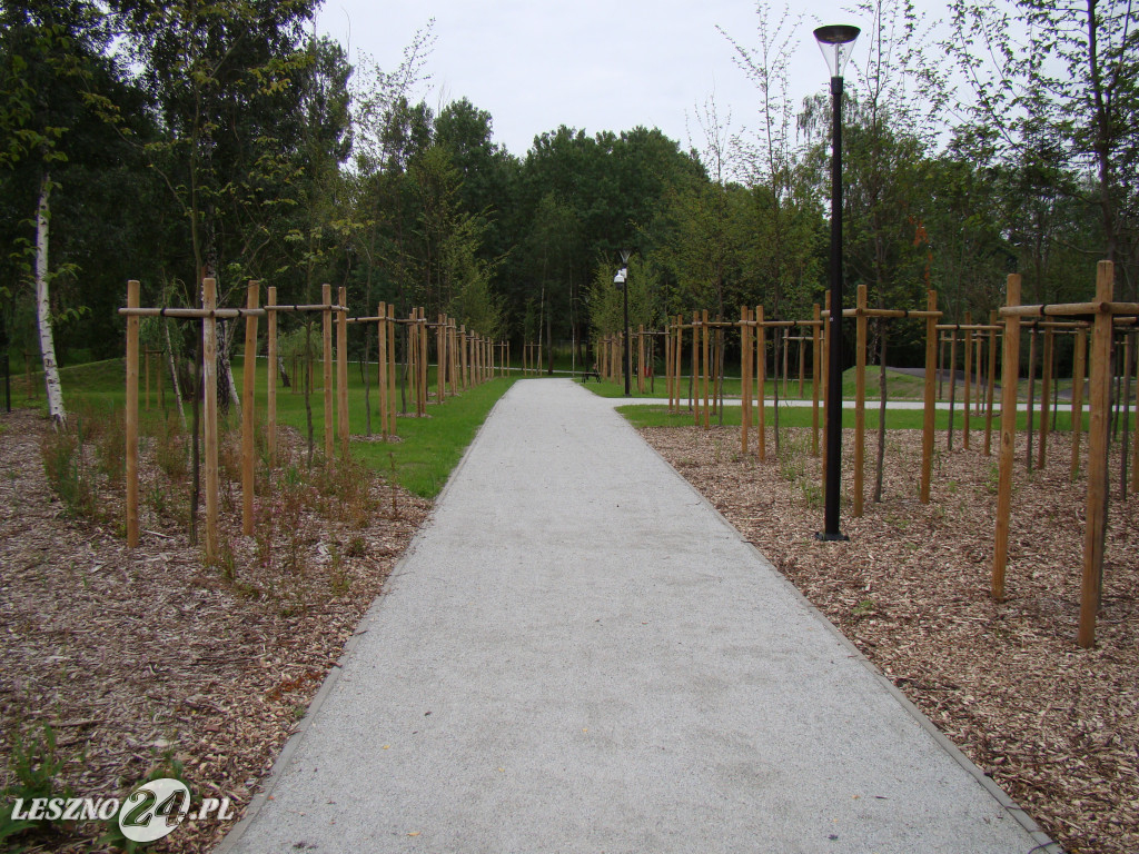 Nowy park przy ul. Unii Europejskiej w Lesznie