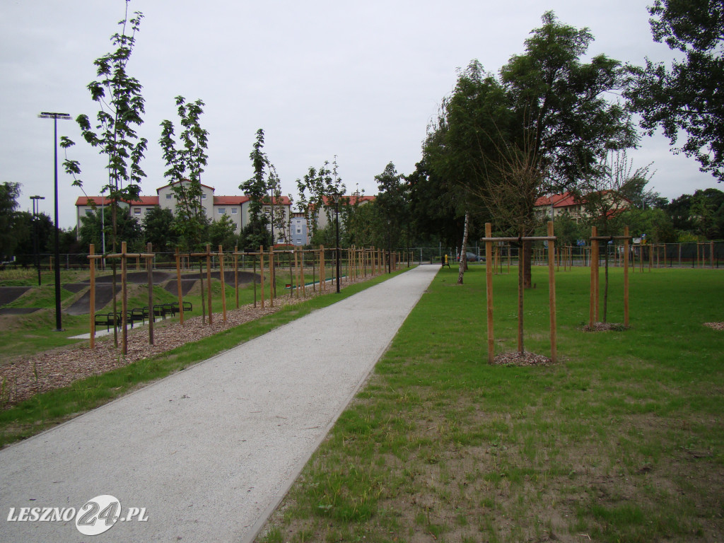 Nowy park przy ul. Unii Europejskiej w Lesznie