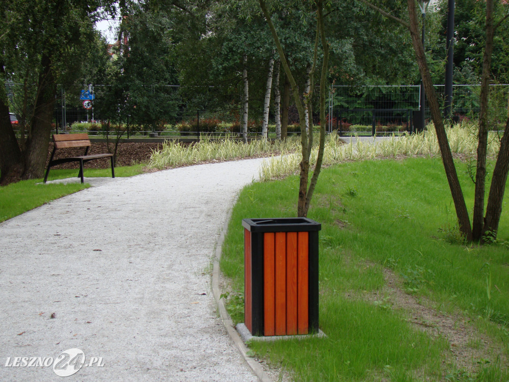 Nowy park przy ul. Unii Europejskiej w Lesznie