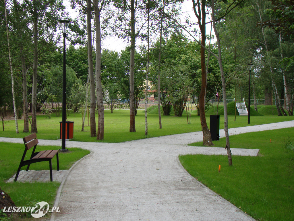 Nowy park przy ul. Unii Europejskiej w Lesznie