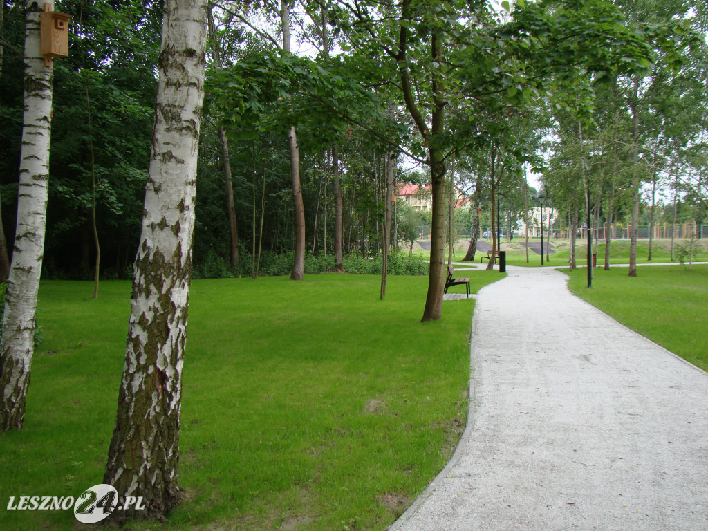 Nowy park przy ul. Unii Europejskiej w Lesznie