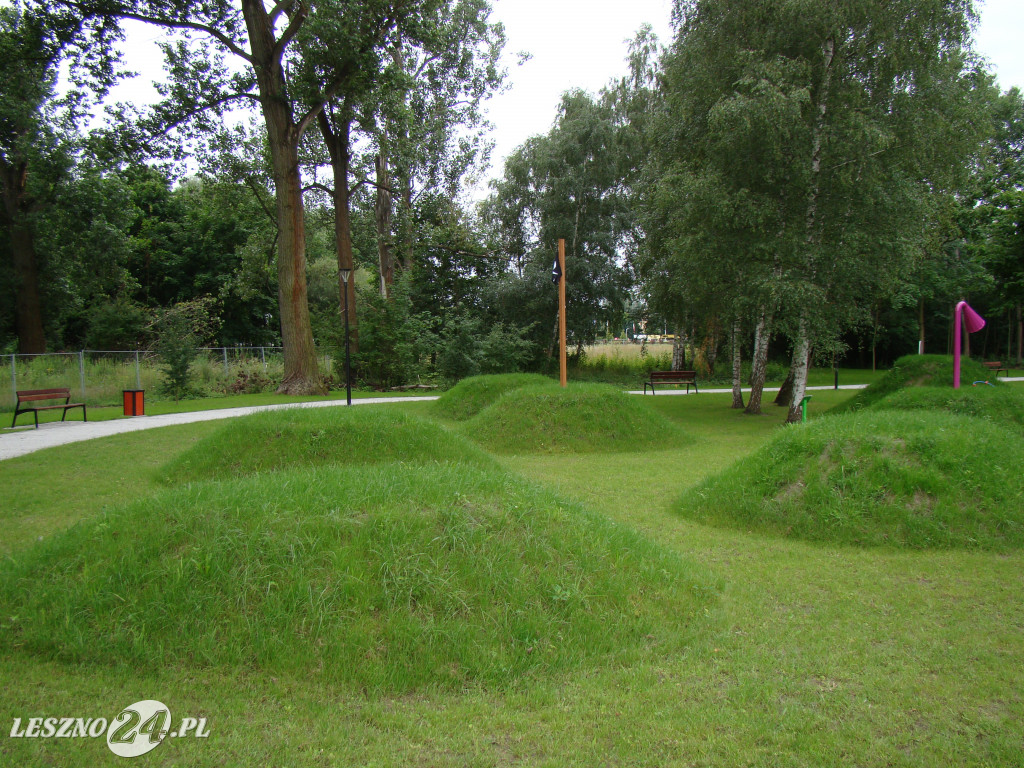 Nowy park przy ul. Unii Europejskiej w Lesznie