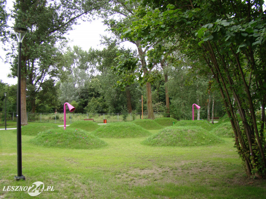 Nowy park przy ul. Unii Europejskiej w Lesznie