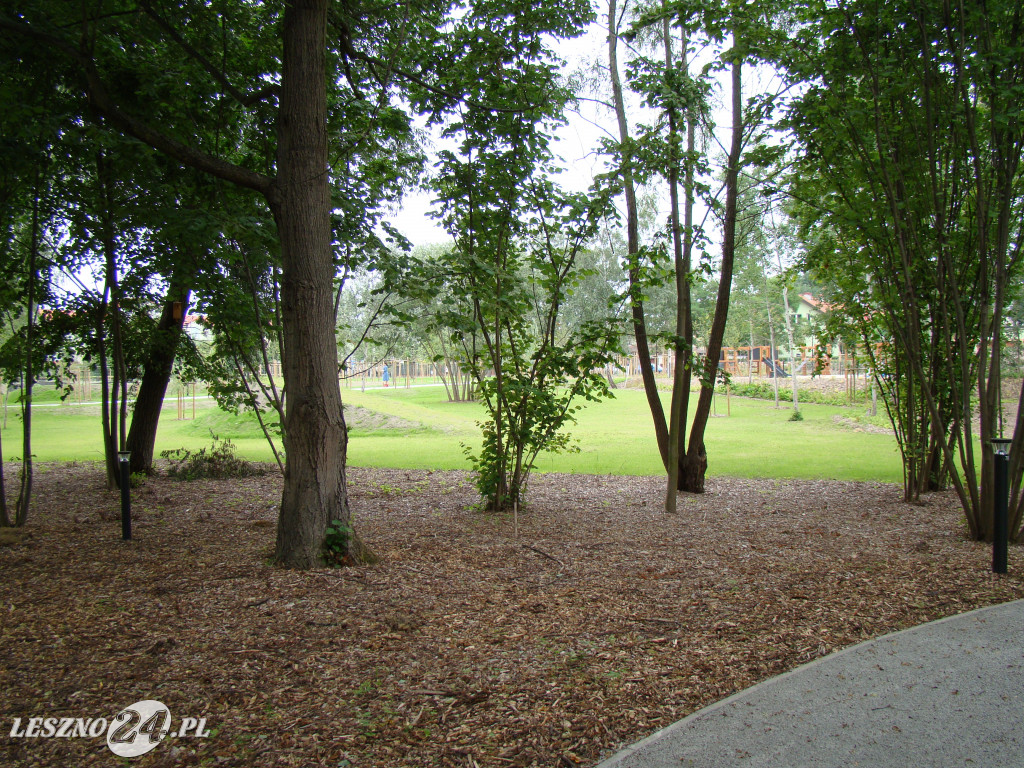 Nowy park przy ul. Unii Europejskiej w Lesznie