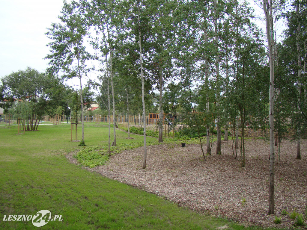 Nowy park przy ul. Unii Europejskiej w Lesznie