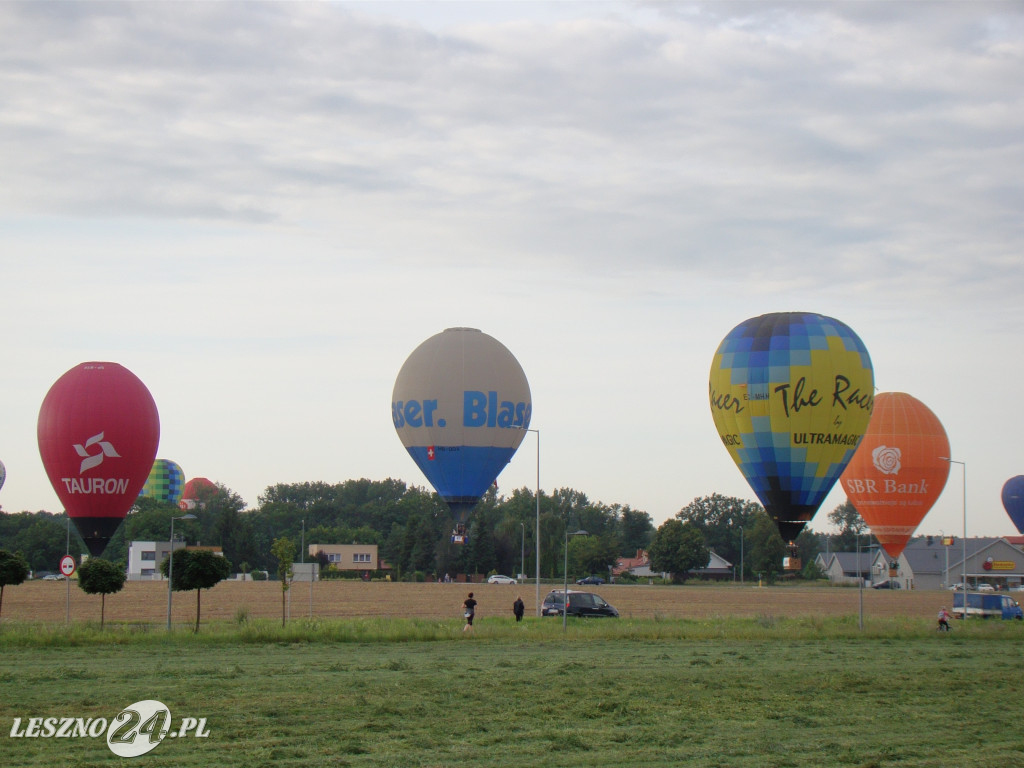 Pierwszy dzień zawodów balonowych w Lesznie