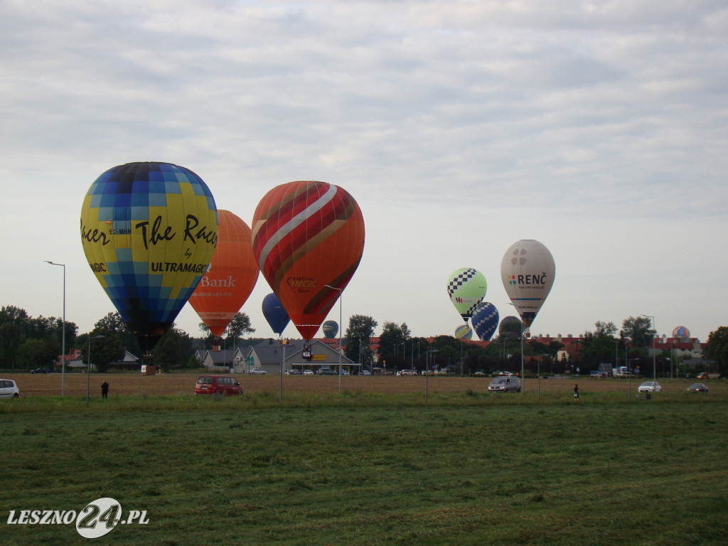 Pierwszy dzień zawodów balonowych w Lesznie