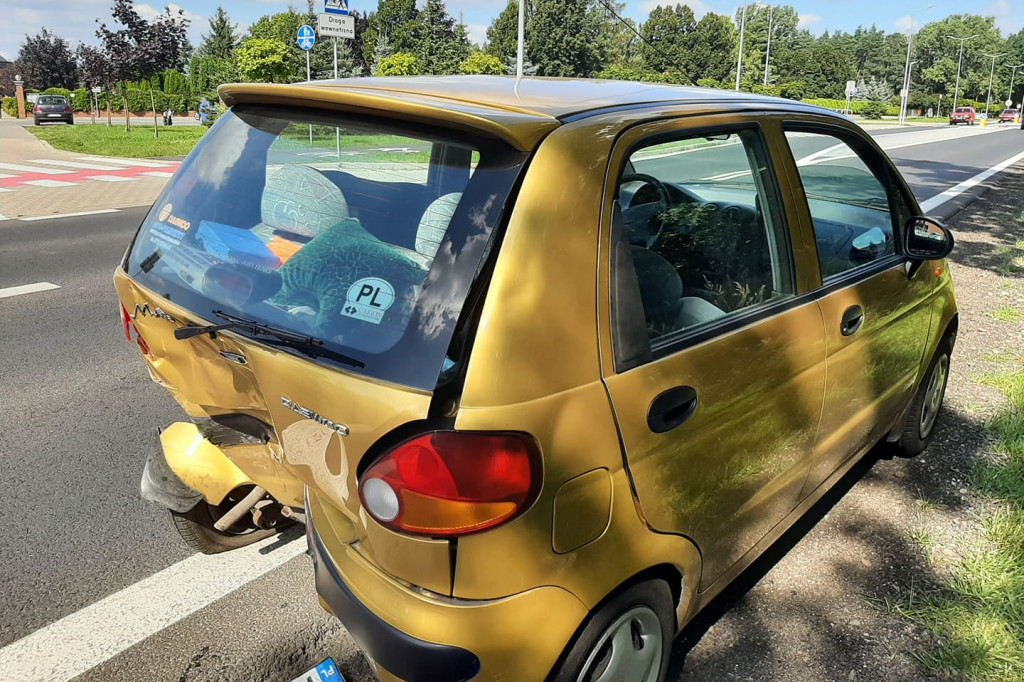 Na ulicy Osieckiej w Lesznie zderzyły się dwa auta
