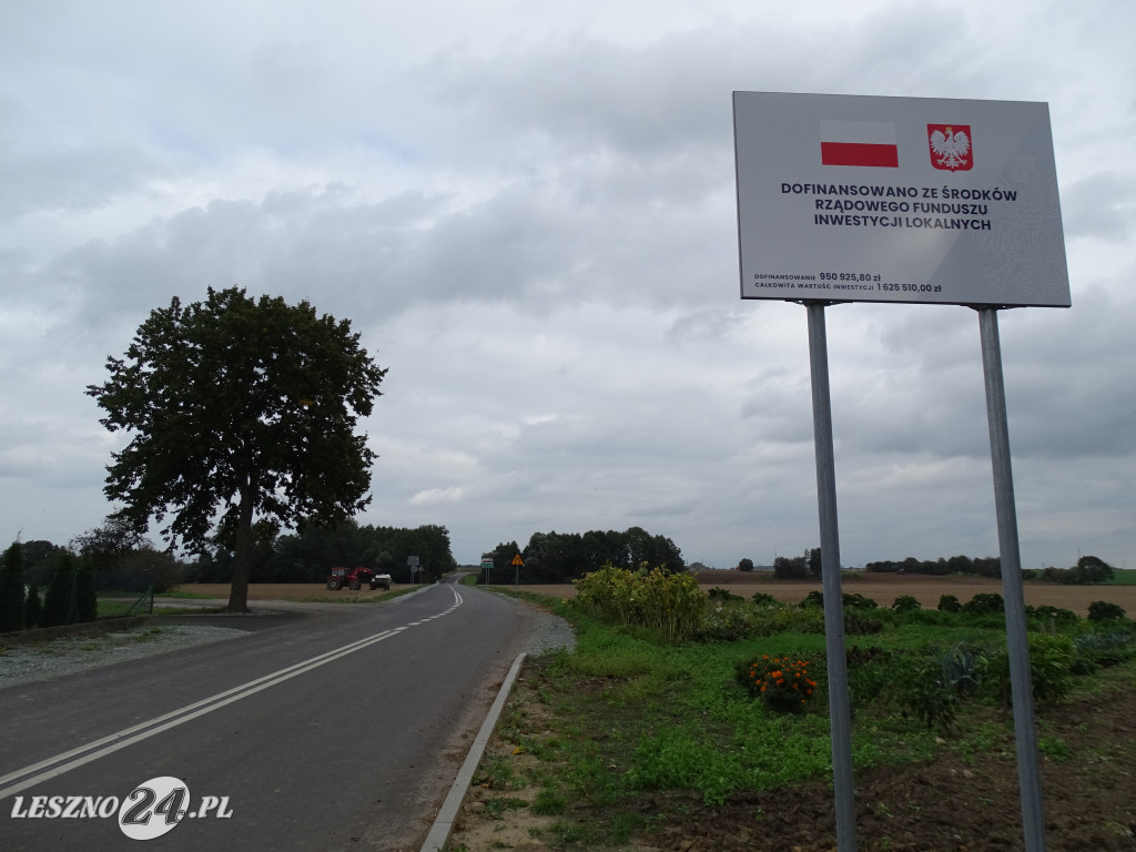 Otwarcie dwóch dróg w powiecie leszczyńskim