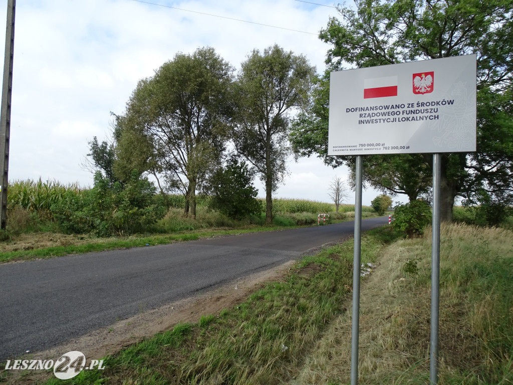 Otwarcie dwóch dróg w powiecie leszczyńskim