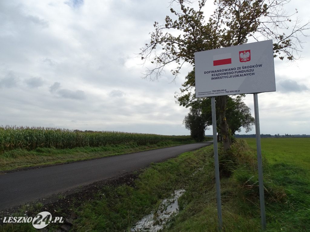 Otwarcie dwóch dróg w powiecie leszczyńskim