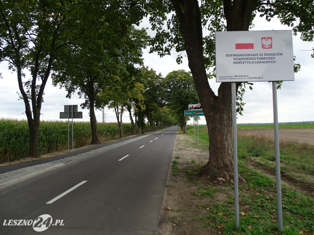 Otwarcie dwóch dróg w powiecie leszczyńskim