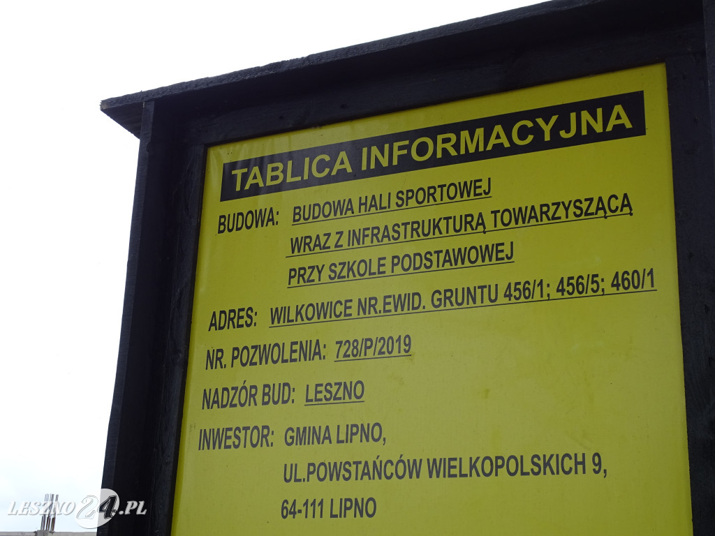 Akt erekcyjny hali sportowej w Wilkowicach