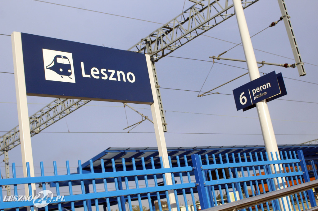 Na dworcu kolejowym w Lesznie peron szósty