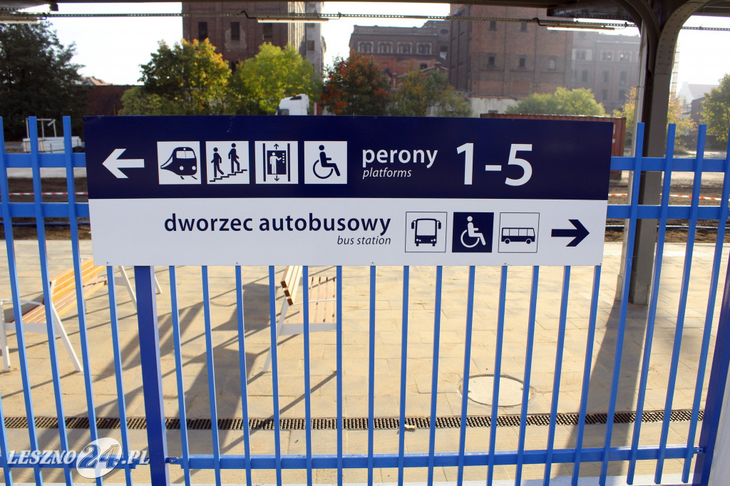 Na dworcu kolejowym w Lesznie peron szósty