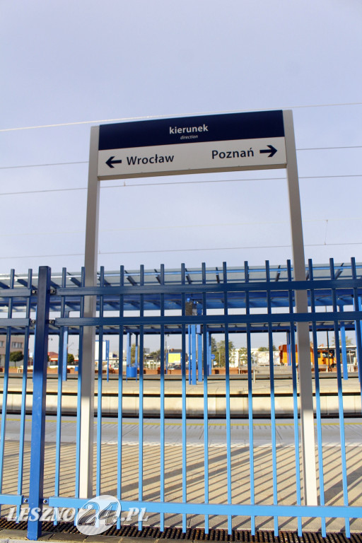 Na dworcu kolejowym w Lesznie peron szósty