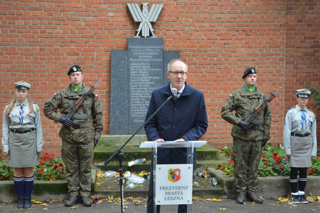 82. rocznica rozstrzelania 20 mieszkańców Leszna