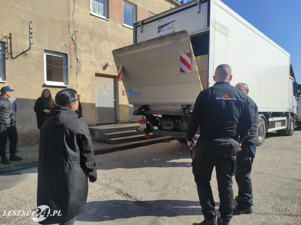 Transport z darami ze Szwajcarii