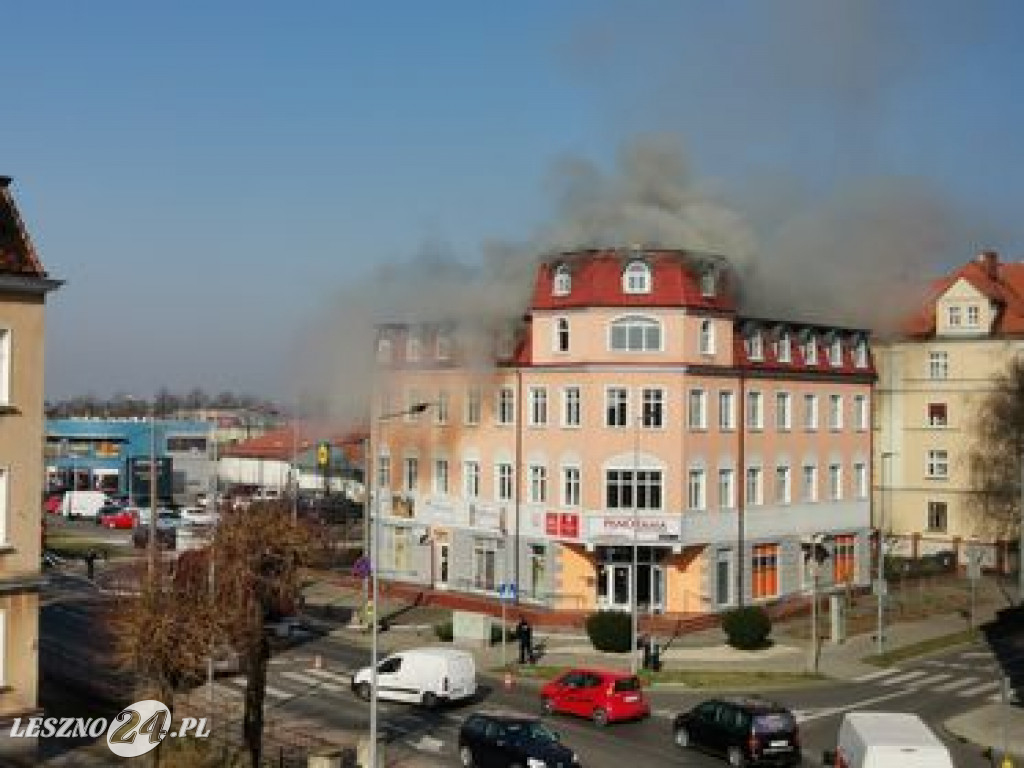 Pożar budynku Panoramy Leszczyńskiej