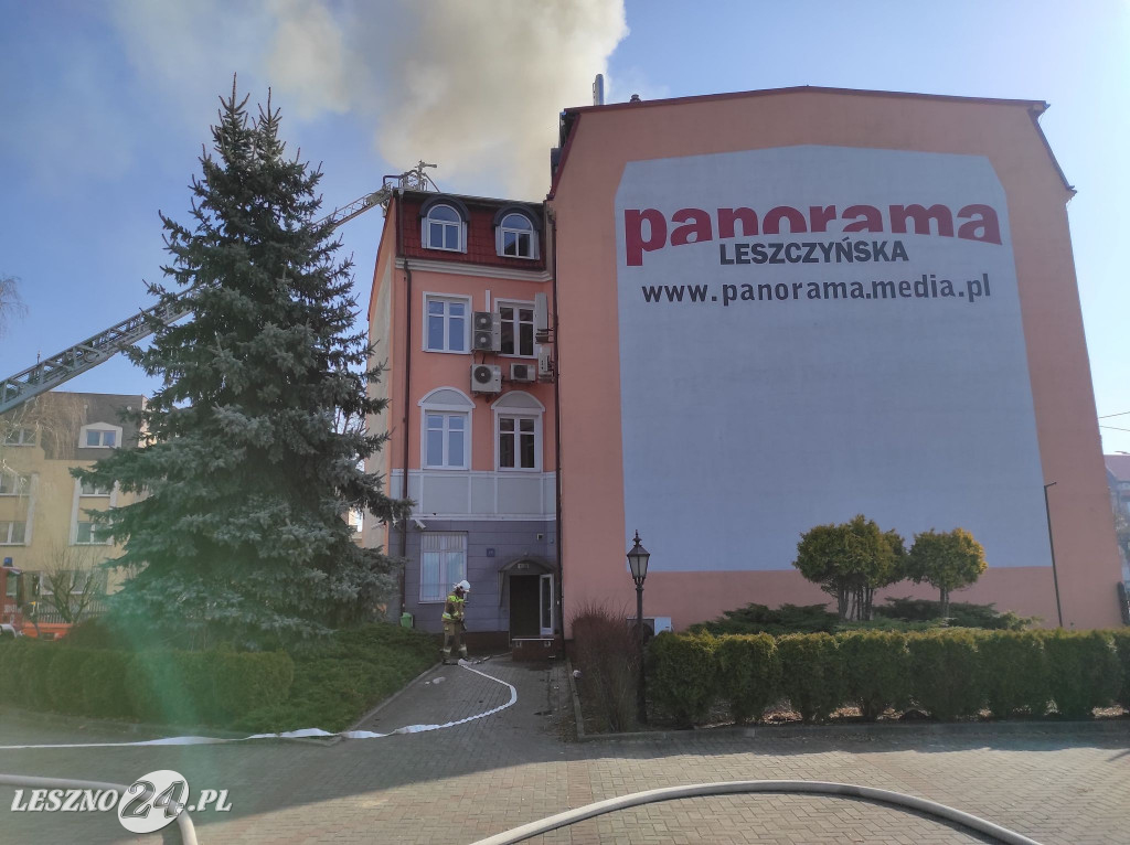 Pożar budynku Panoramy Leszczyńskiej