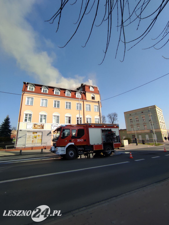 Pożar budynku Panoramy Leszczyńskiej