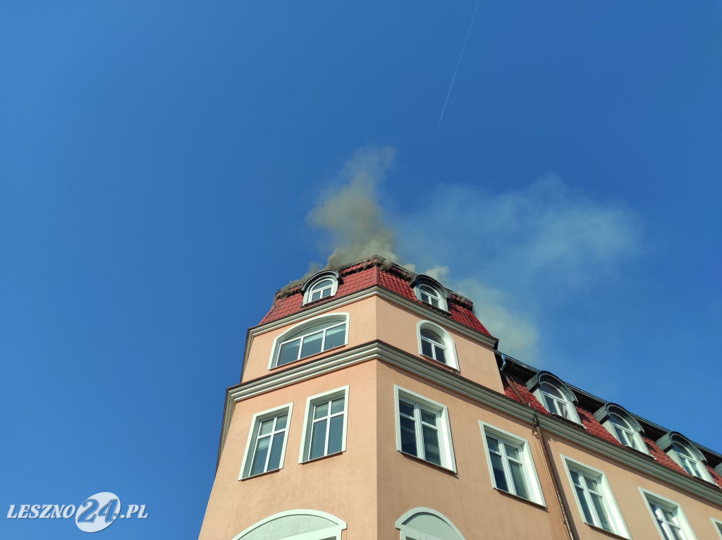 Pożar budynku Panoramy Leszczyńskiej