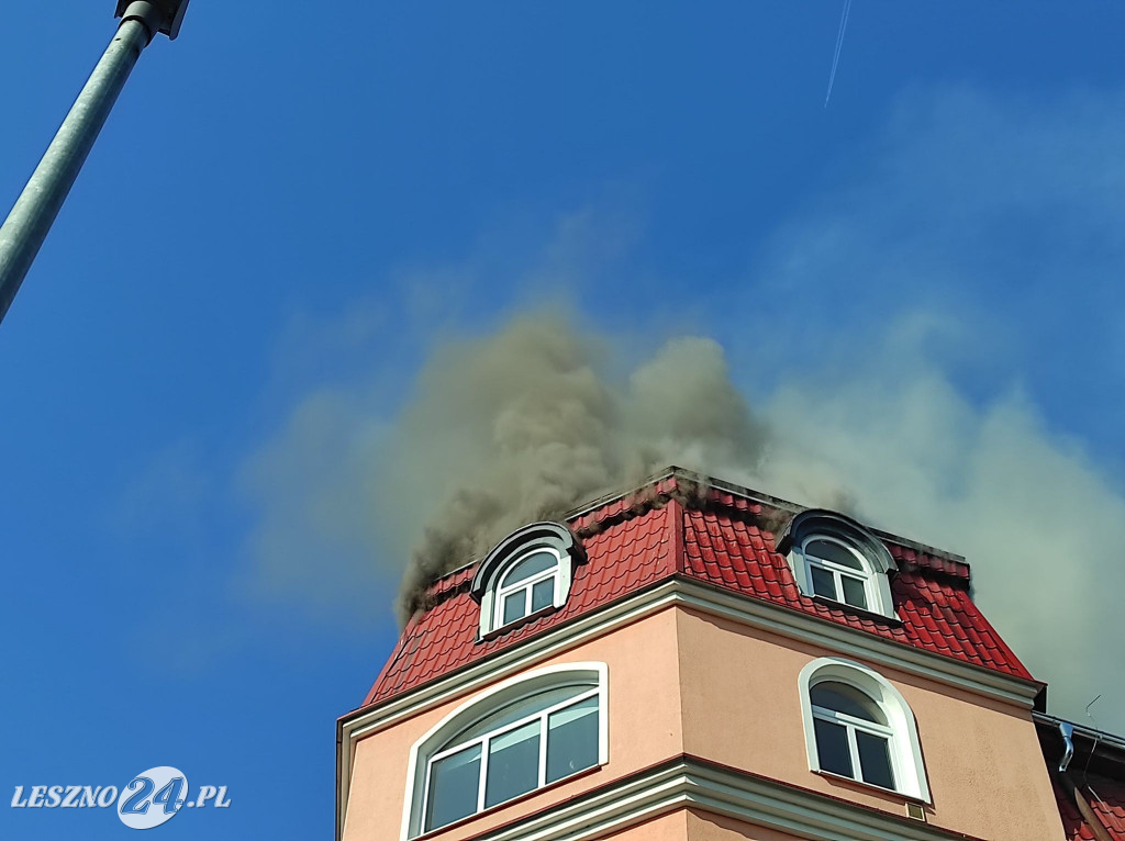 Pożar budynku Panoramy Leszczyńskiej