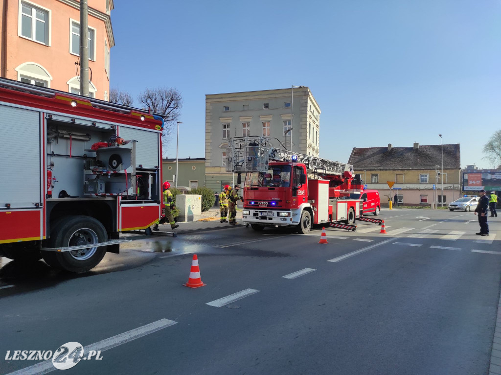 Pożar budynku Panoramy Leszczyńskiej