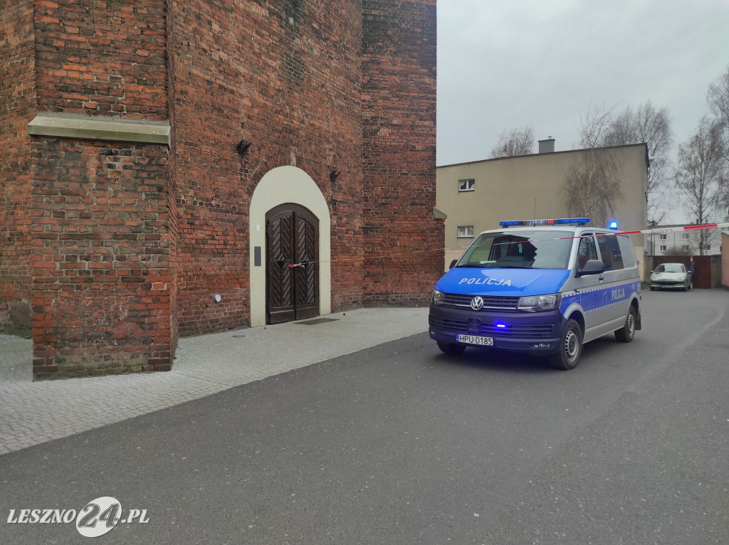 Pożar w pobliżu kościoła św. Jana