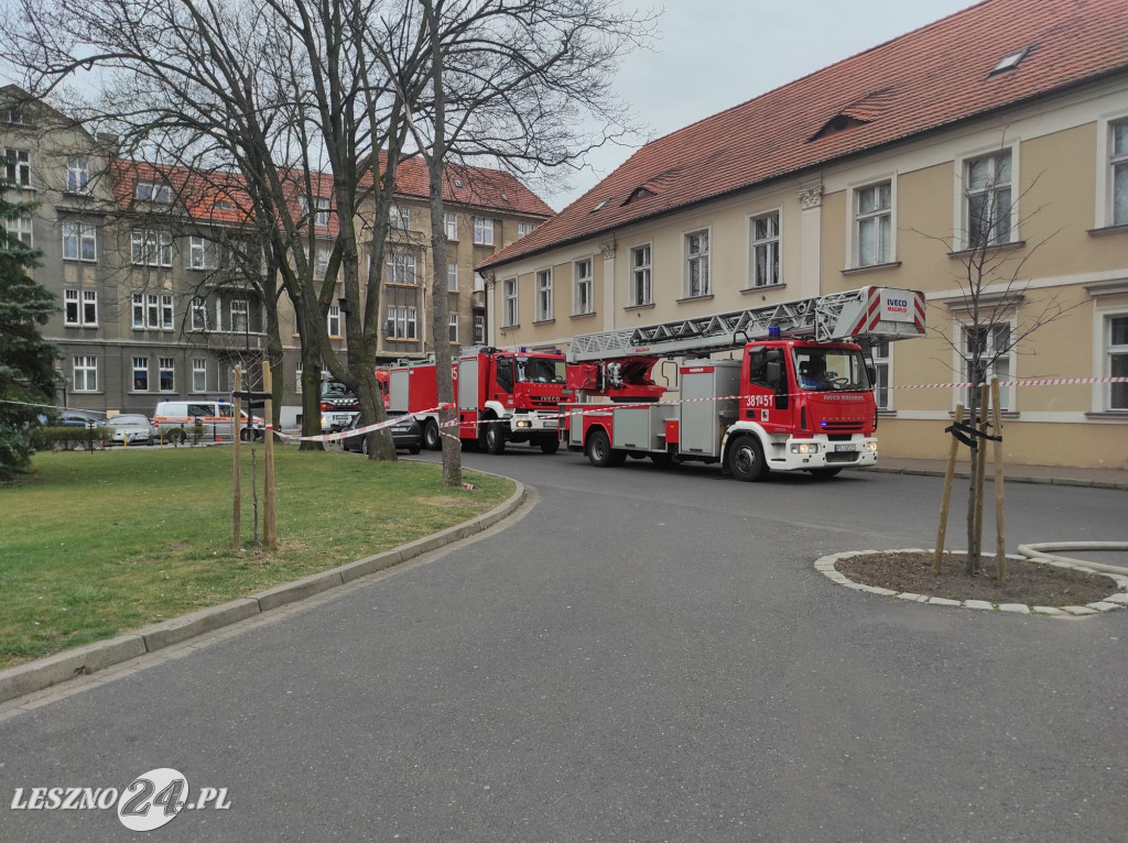 Pożar w pobliżu kościoła św. Jana