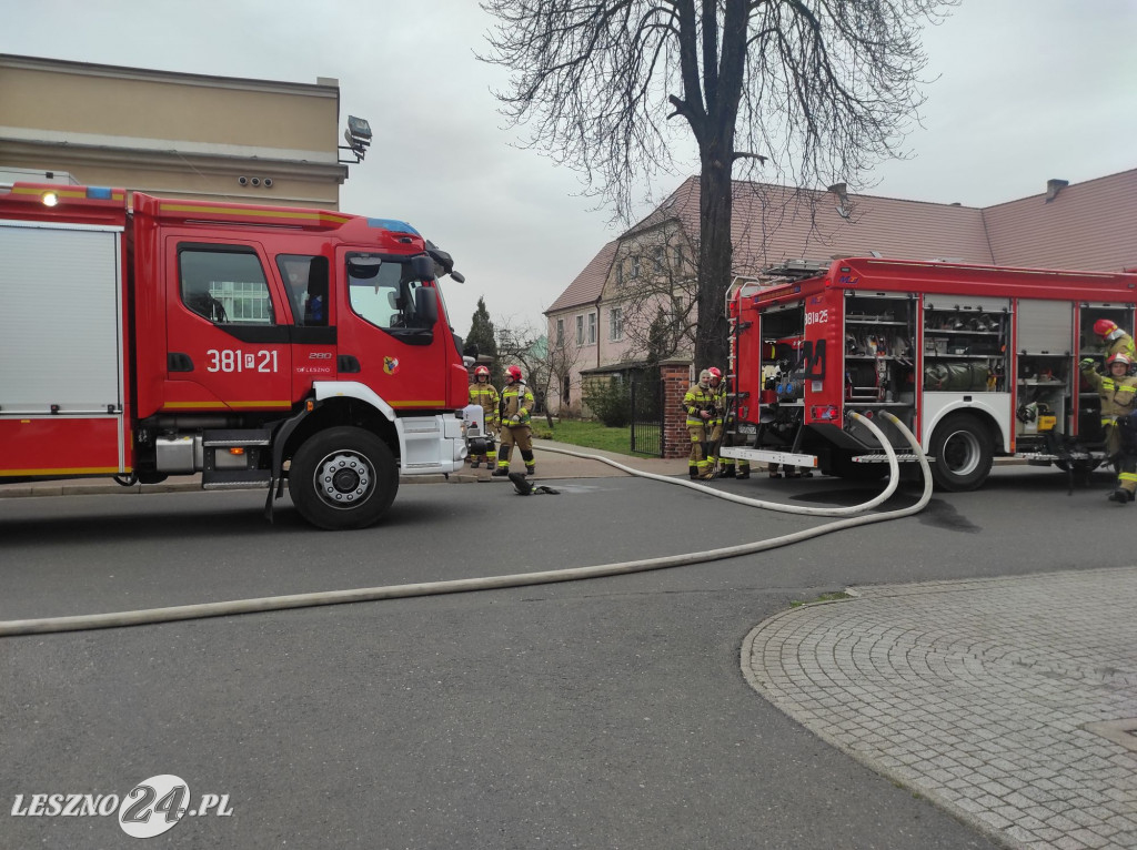 Pożar w pobliżu kościoła św. Jana