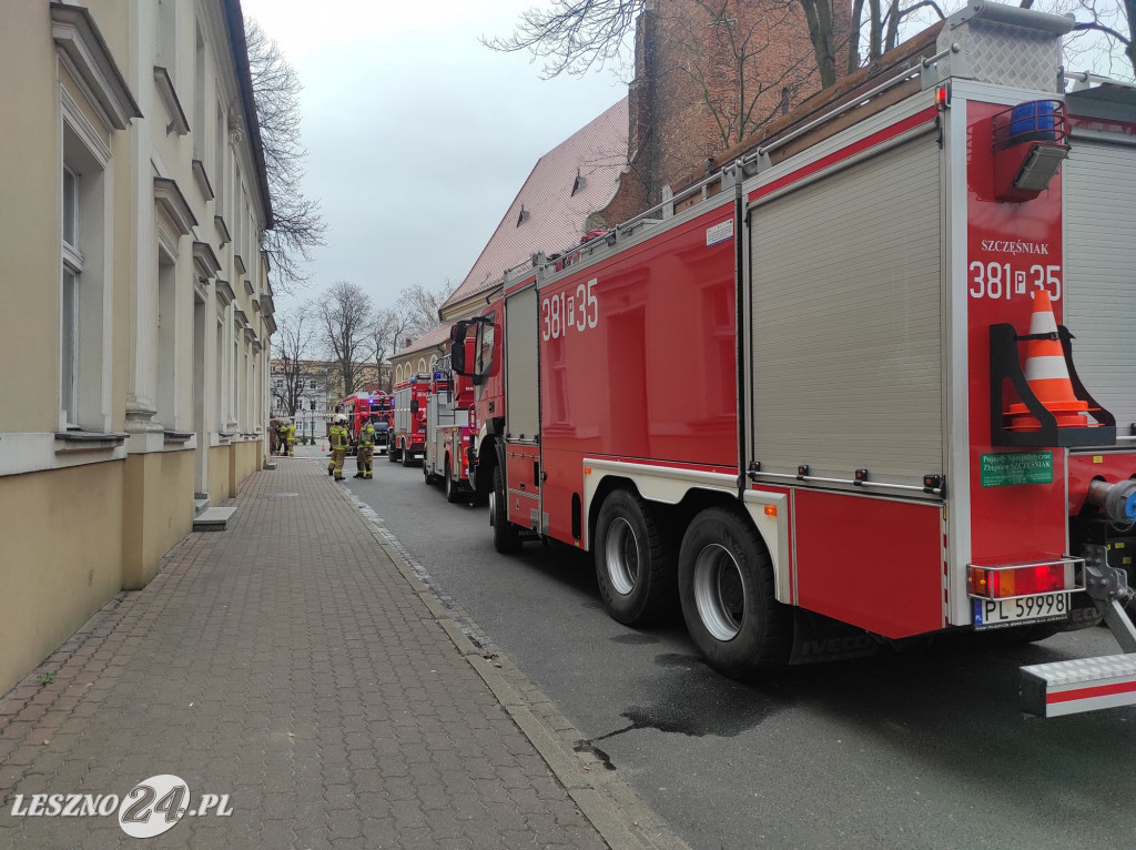 Pożar w pobliżu kościoła św. Jana