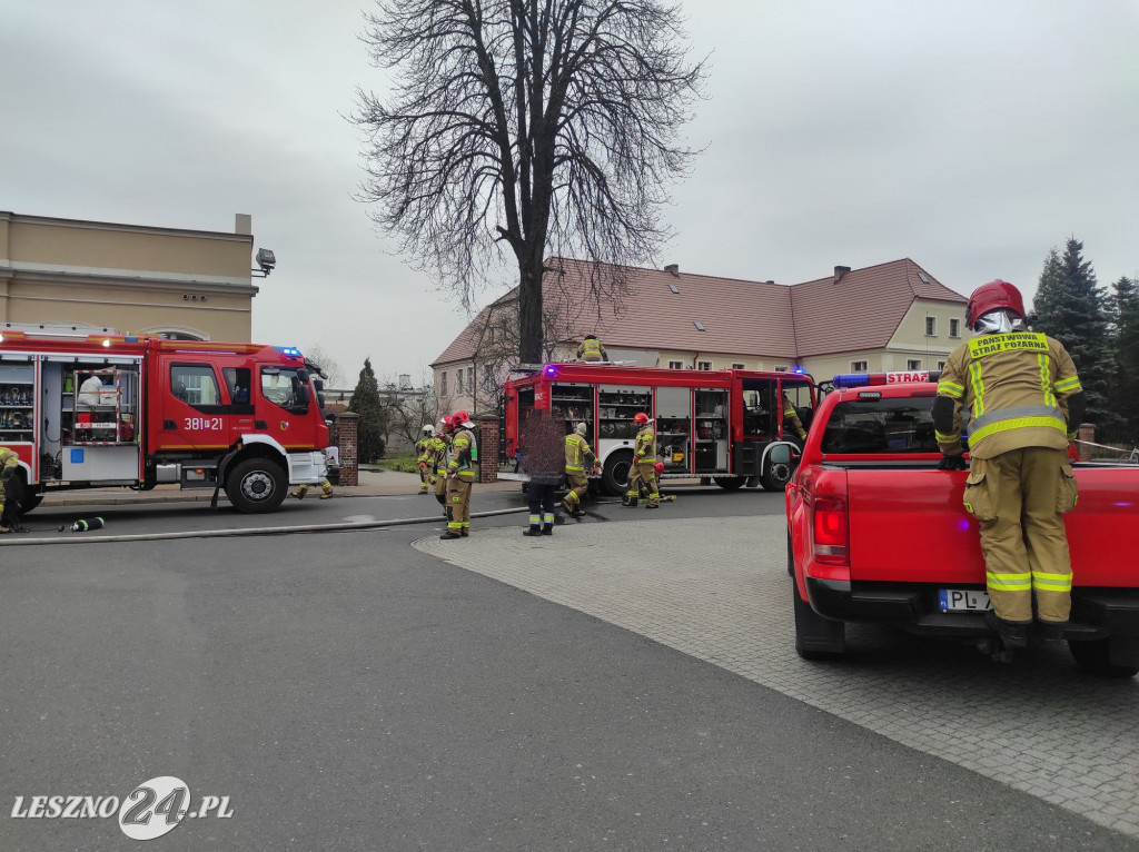 Pożar w pobliżu kościoła św. Jana