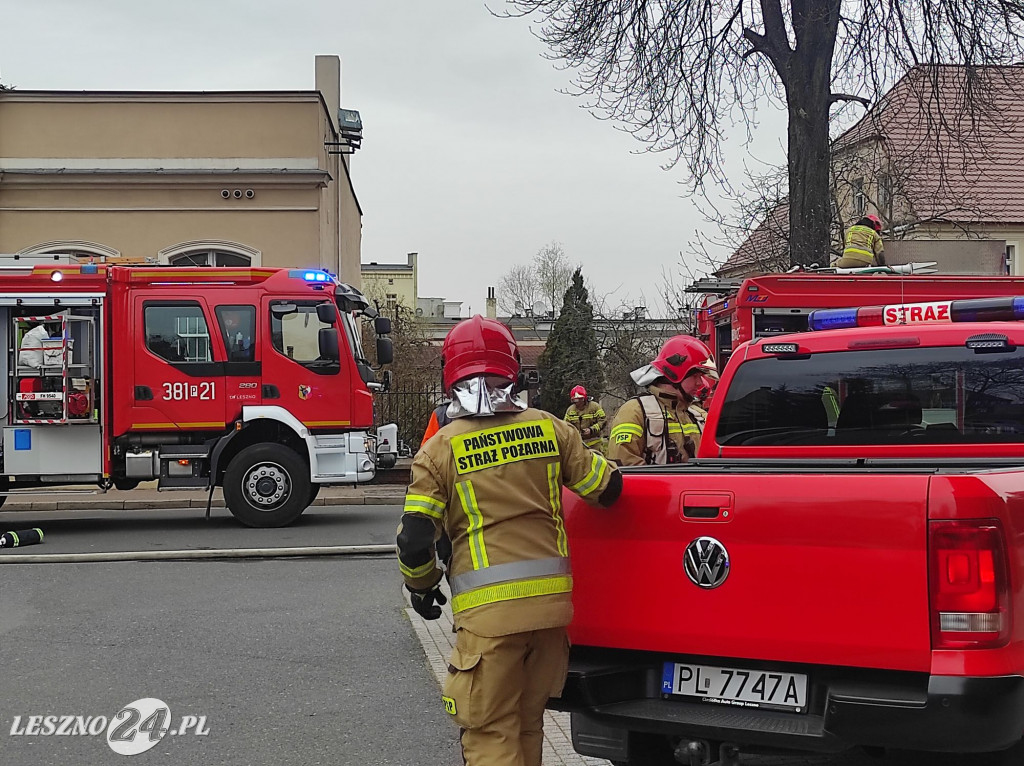 Pożar w pobliżu kościoła św. Jana
