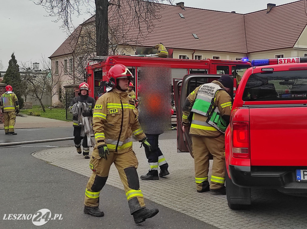 Pożar w pobliżu kościoła św. Jana