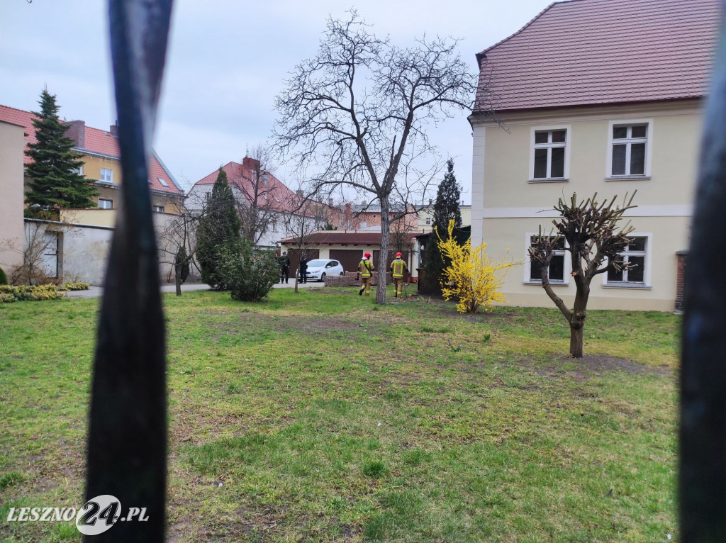 Pożar w pobliżu kościoła św. Jana