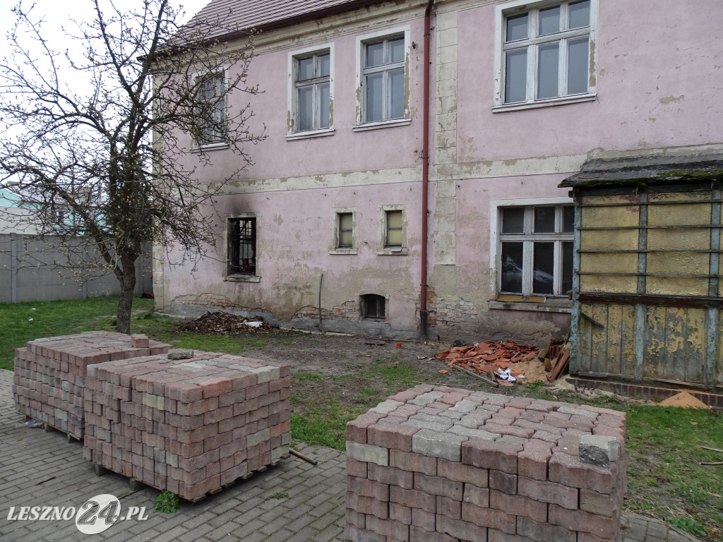 Pożar w pobliżu kościoła św. Jana