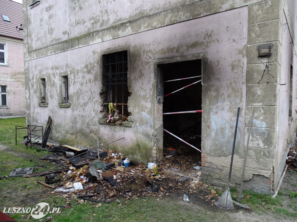Pożar w pobliżu kościoła św. Jana