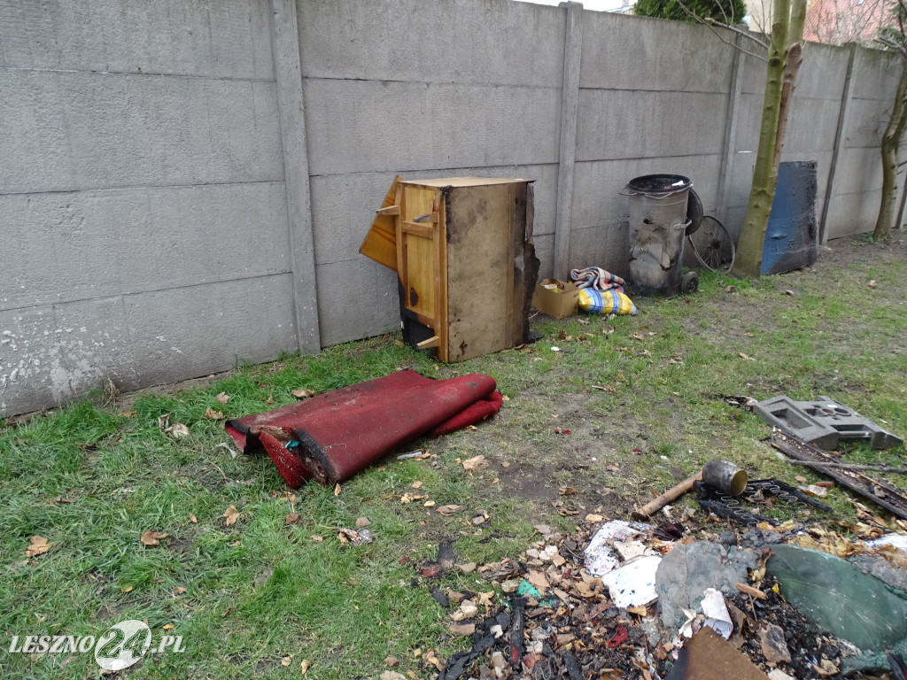 Pożar w pobliżu kościoła św. Jana