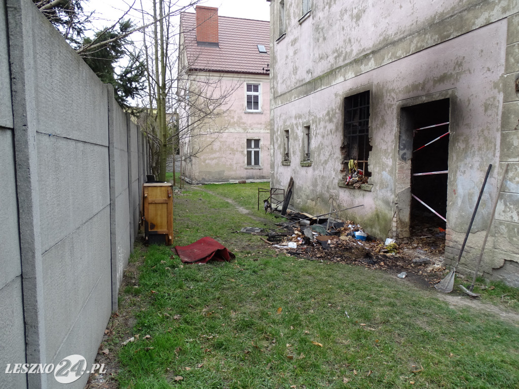 Pożar w pobliżu kościoła św. Jana