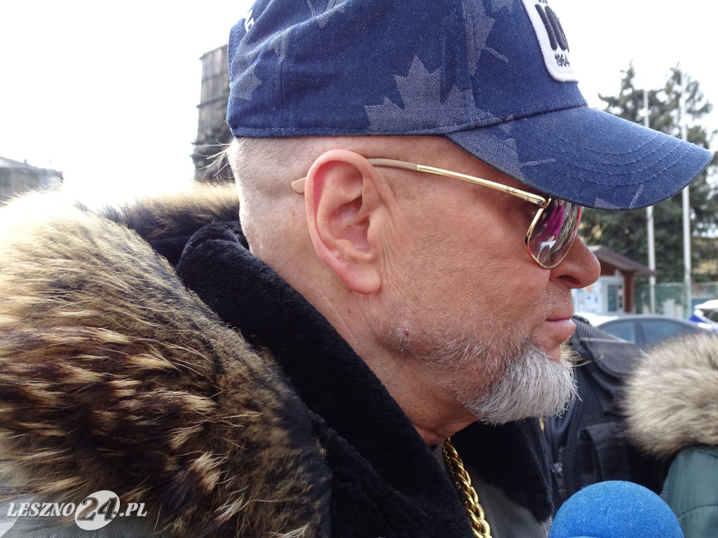 Krzysztof Rutkowski przed Akwawitem w Lesznie