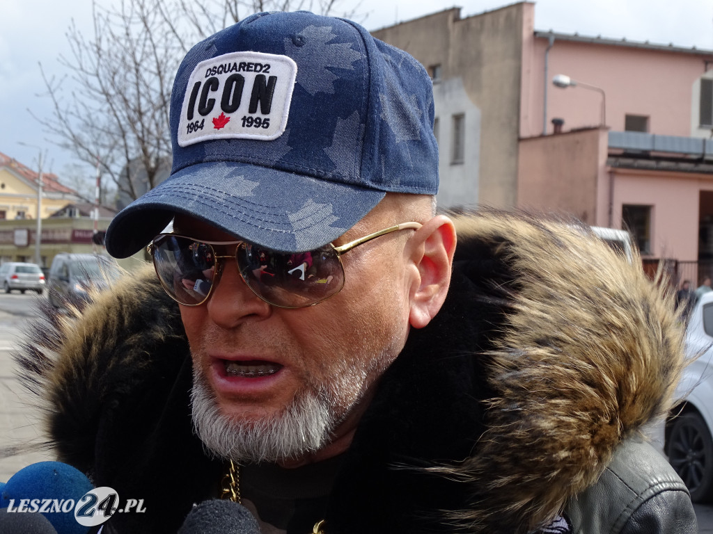 Krzysztof Rutkowski przed Akwawitem w Lesznie