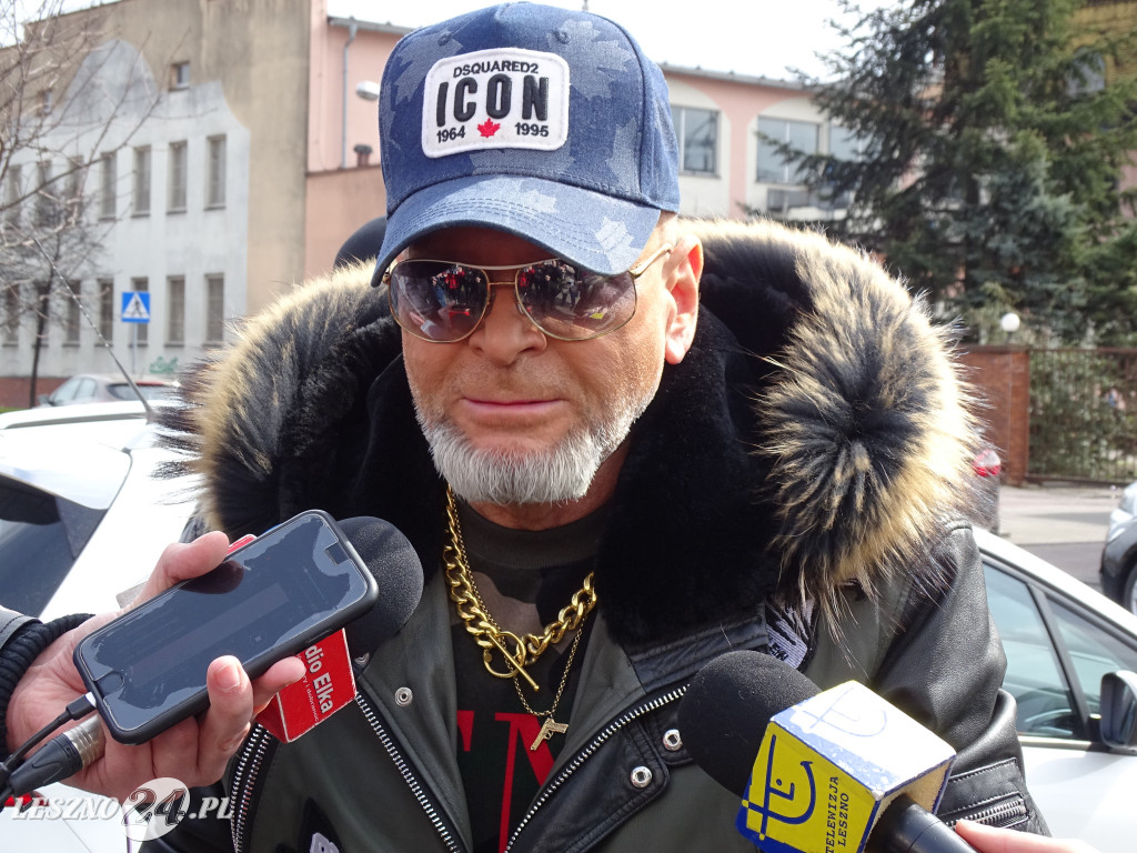 Krzysztof Rutkowski przed Akwawitem w Lesznie