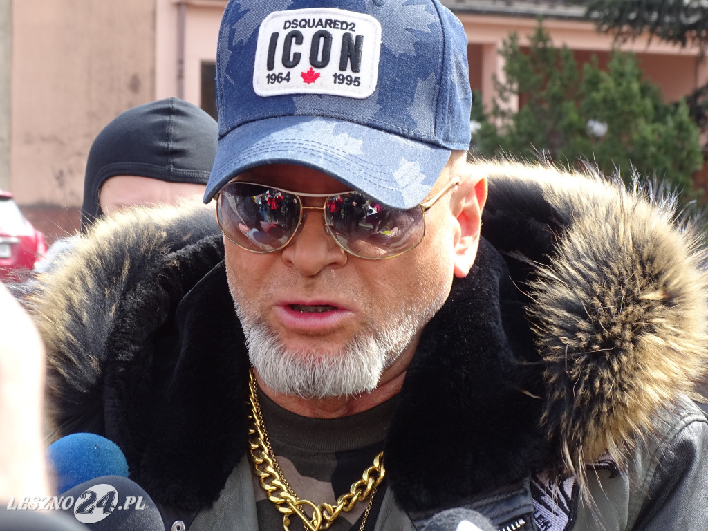 Krzysztof Rutkowski przed Akwawitem w Lesznie