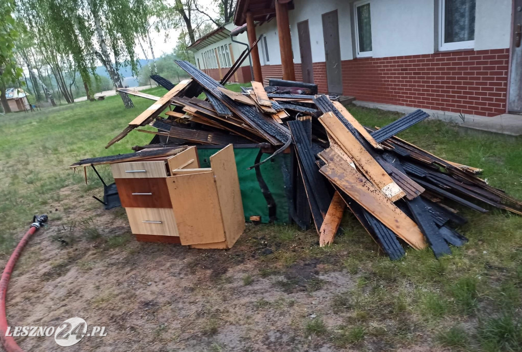 W Boszkowie paliły się domki letniskowe