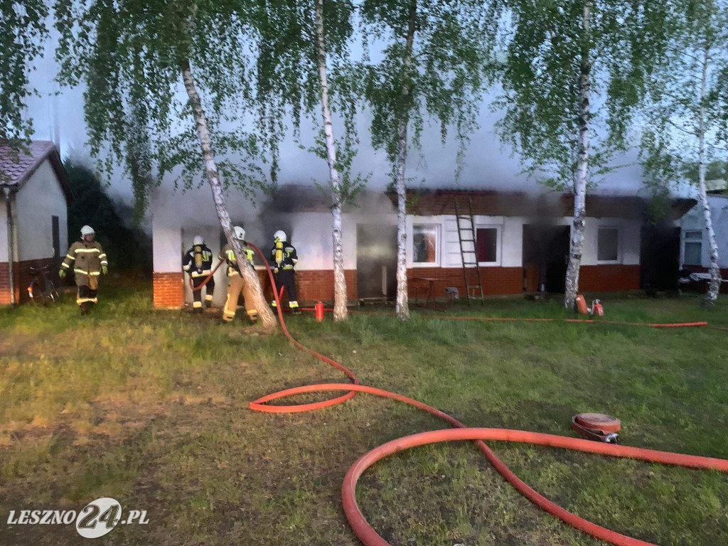 W Boszkowie paliły się domki letniskowe