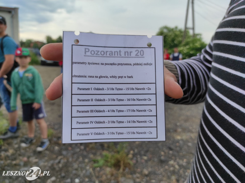 Akcja ratunkowa na bocznicy kolejowej