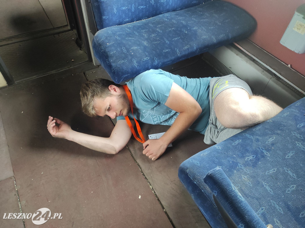 Akcja ratunkowa na bocznicy kolejowej