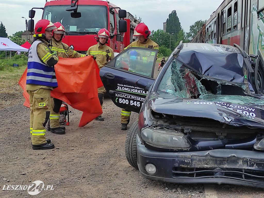 Akcja ratunkowa na bocznicy kolejowej
